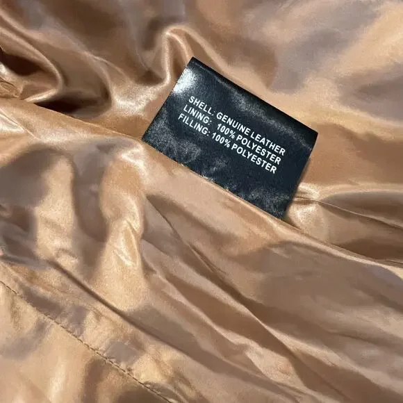 NWT Christian Reed Leather Long Aviator Jacket Medium - Picture 10 of 10